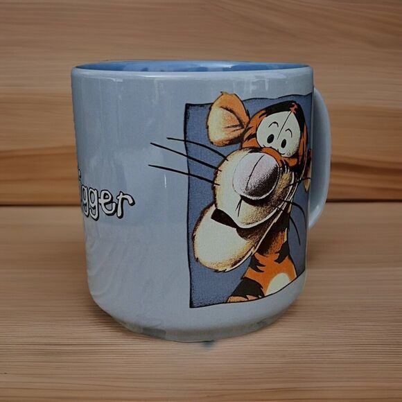 Disney Winnie the Pooh TIGGER Double Sided Coffee Mug Blue - Picture 5 of 10